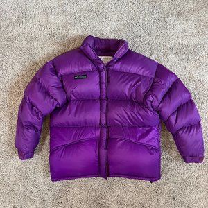 Columbia Purple Puffer Jacket